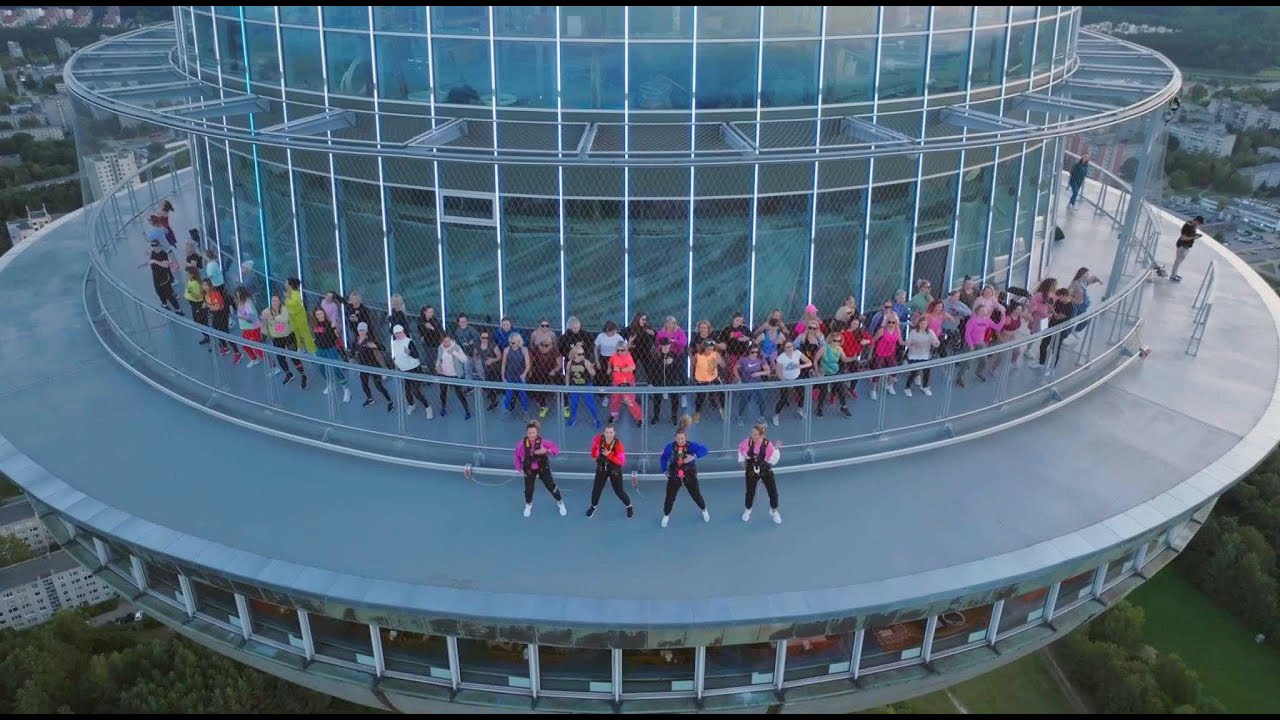 Zumba in the sky | Zumba TV Tower | TV bok&scaron;tas | sokiaivilniuje.lt | LOUD and FIT | Zumba Vilniuje