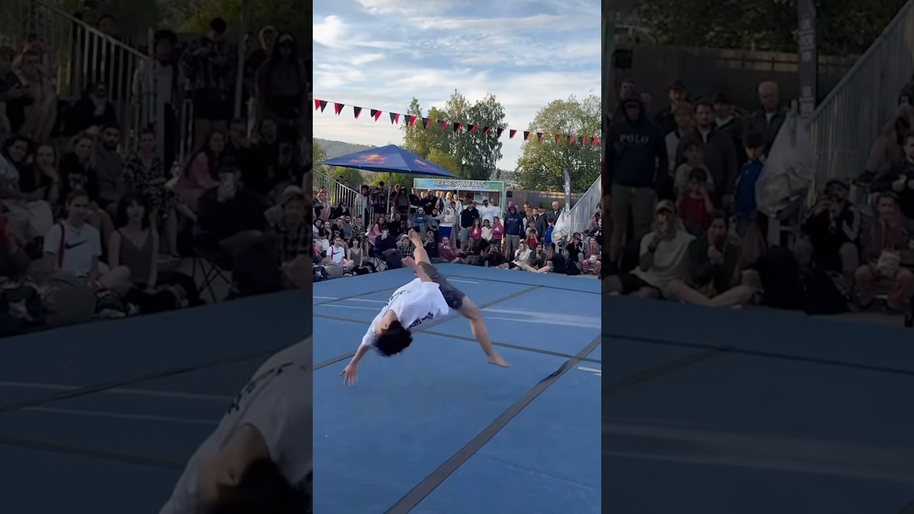 Triple Full Semi Combo- Kaige Fu (@zhouquan4458) #tricking #triplefullsemi #tripfullsemi #triplecork