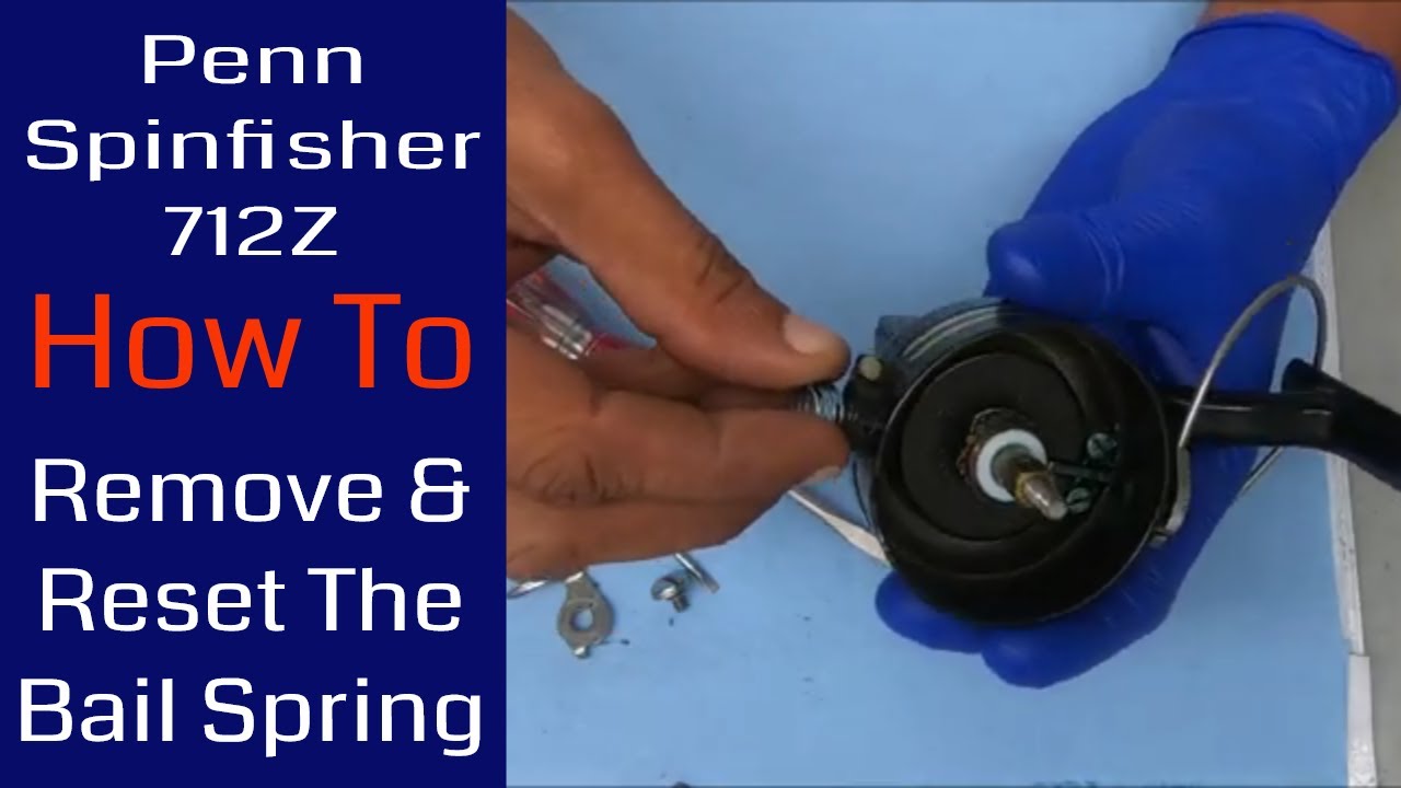 Penn 712Z - How To Set The Bail Spring: Fishing Reel Repair