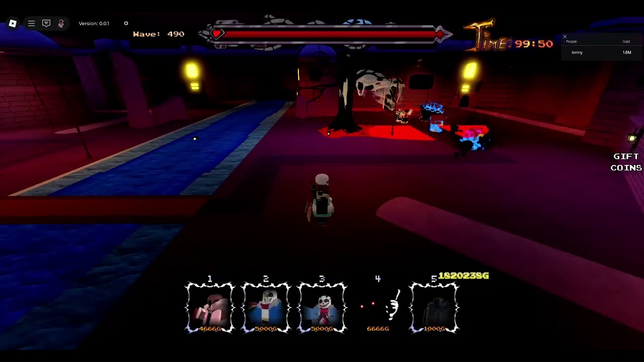 Undertale Timeline Corruption: TD : what round 491 in endless looks like