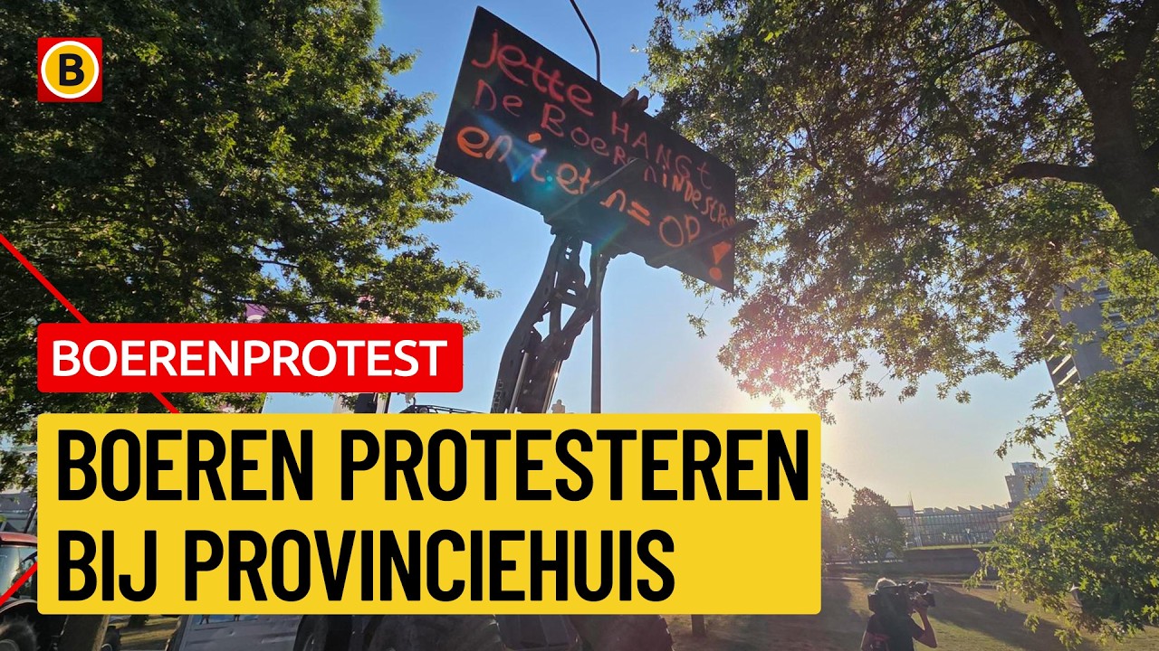 Boeren protesteren massaal bij provinciehuis | Omroep Brabant