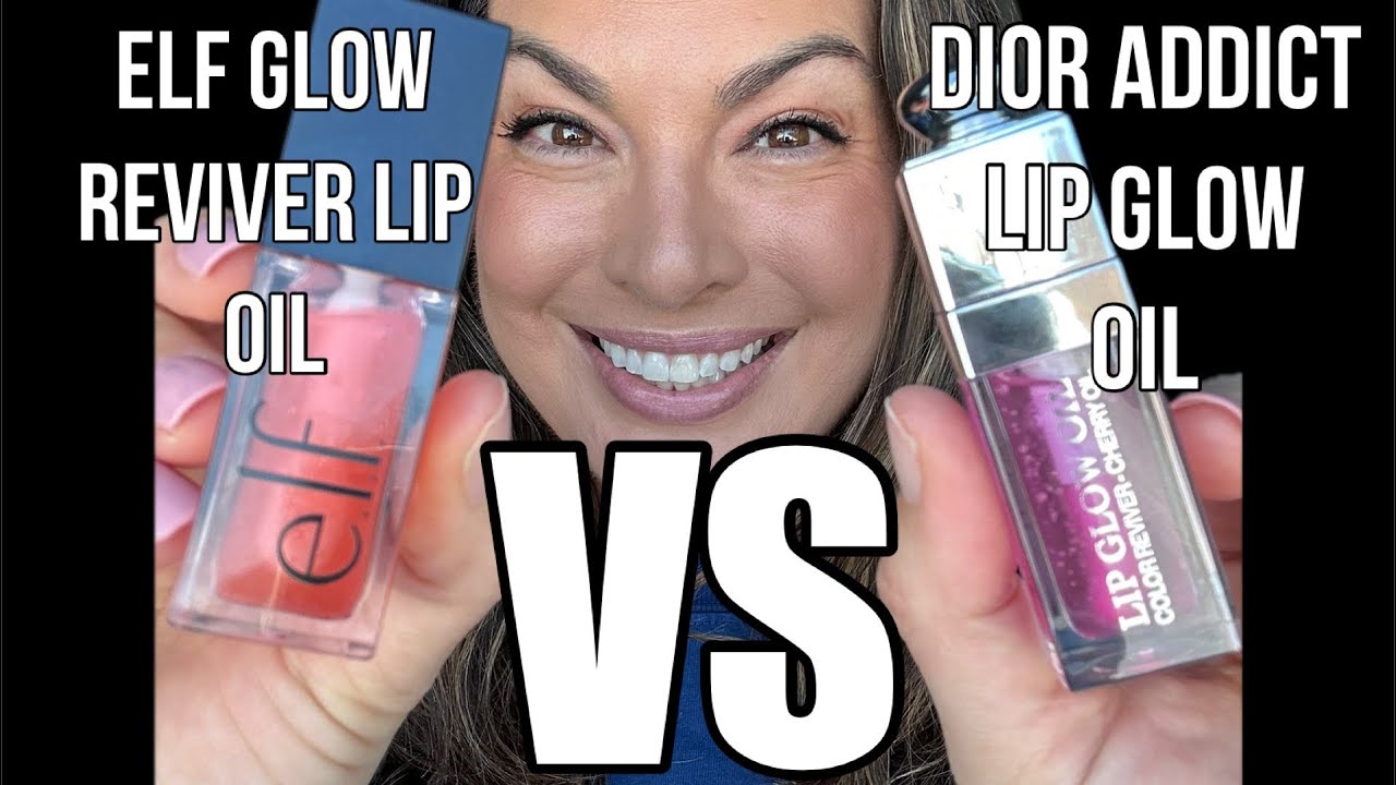 Dior Addict Lip Glow Oil VS elf Glow Reviver Lip Oil - lip oil comparison video