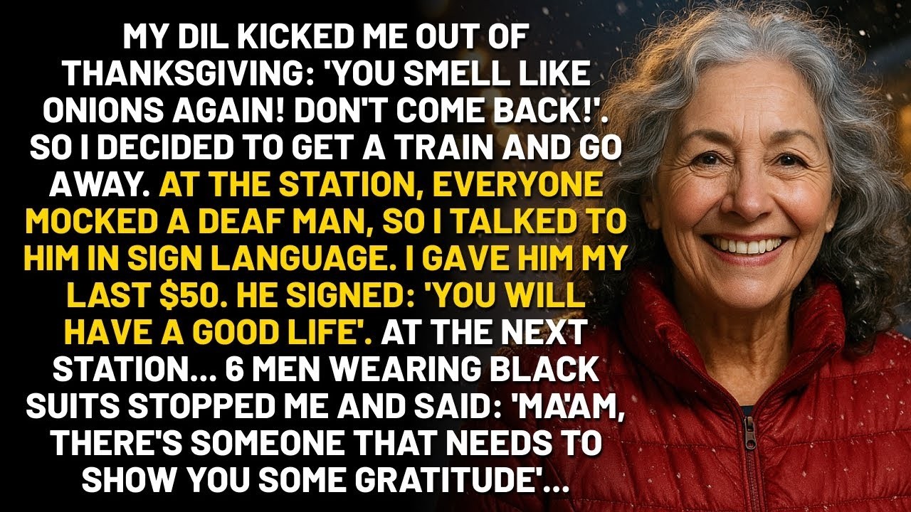 My DIL Kicked Me Out On Thanksgiving  At The Station, I Gave My Last $50 To A Deaf Stranger Not T