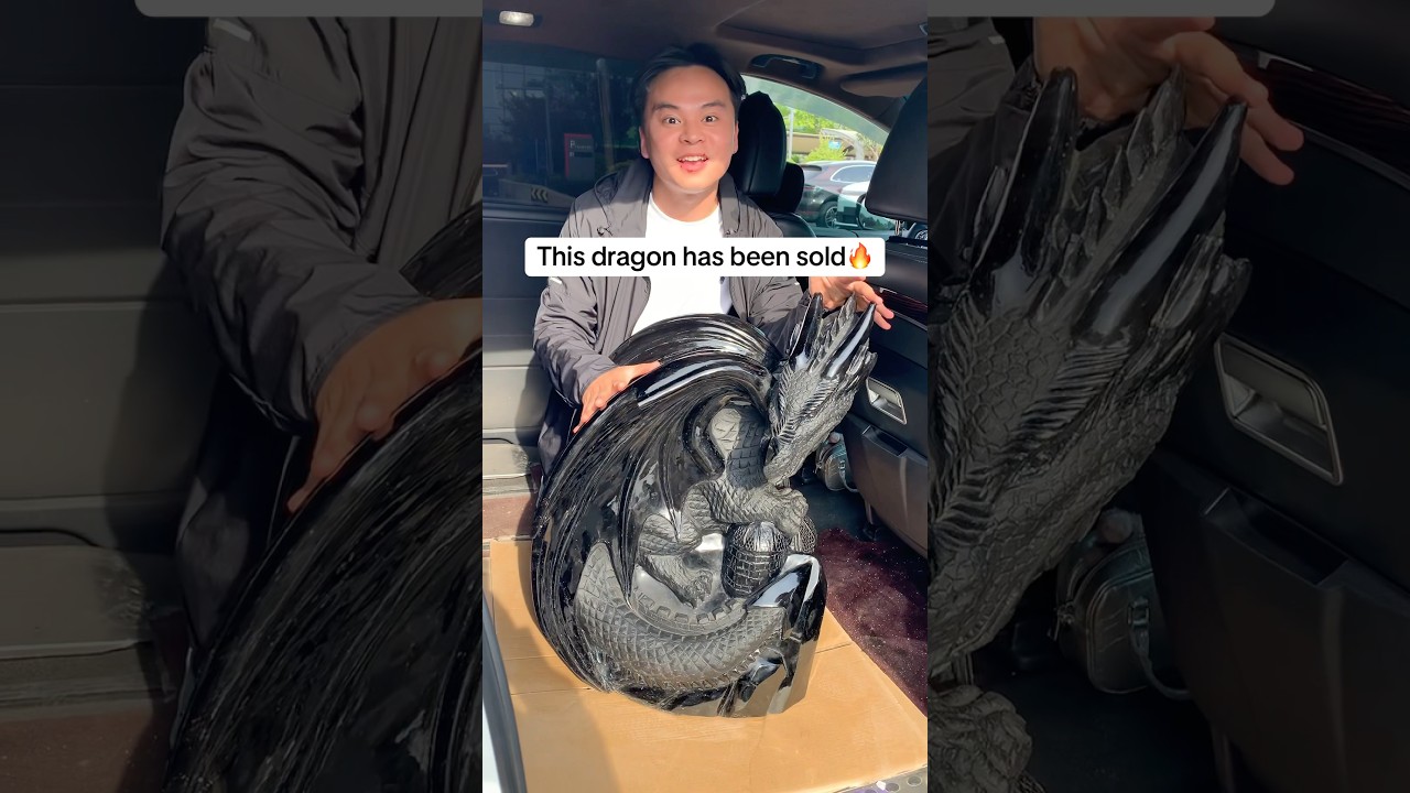 This is the biggest crystal I have ever sold! #crystaldragon #massivecrystal #giantcrystals