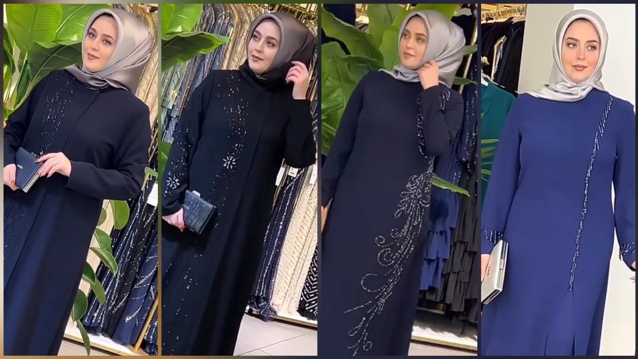 Harika Tesettür FERACE 2025  Modelleri Tesettür Abiye Elbise Hijab Style Dresses حجابات فساتين تركية