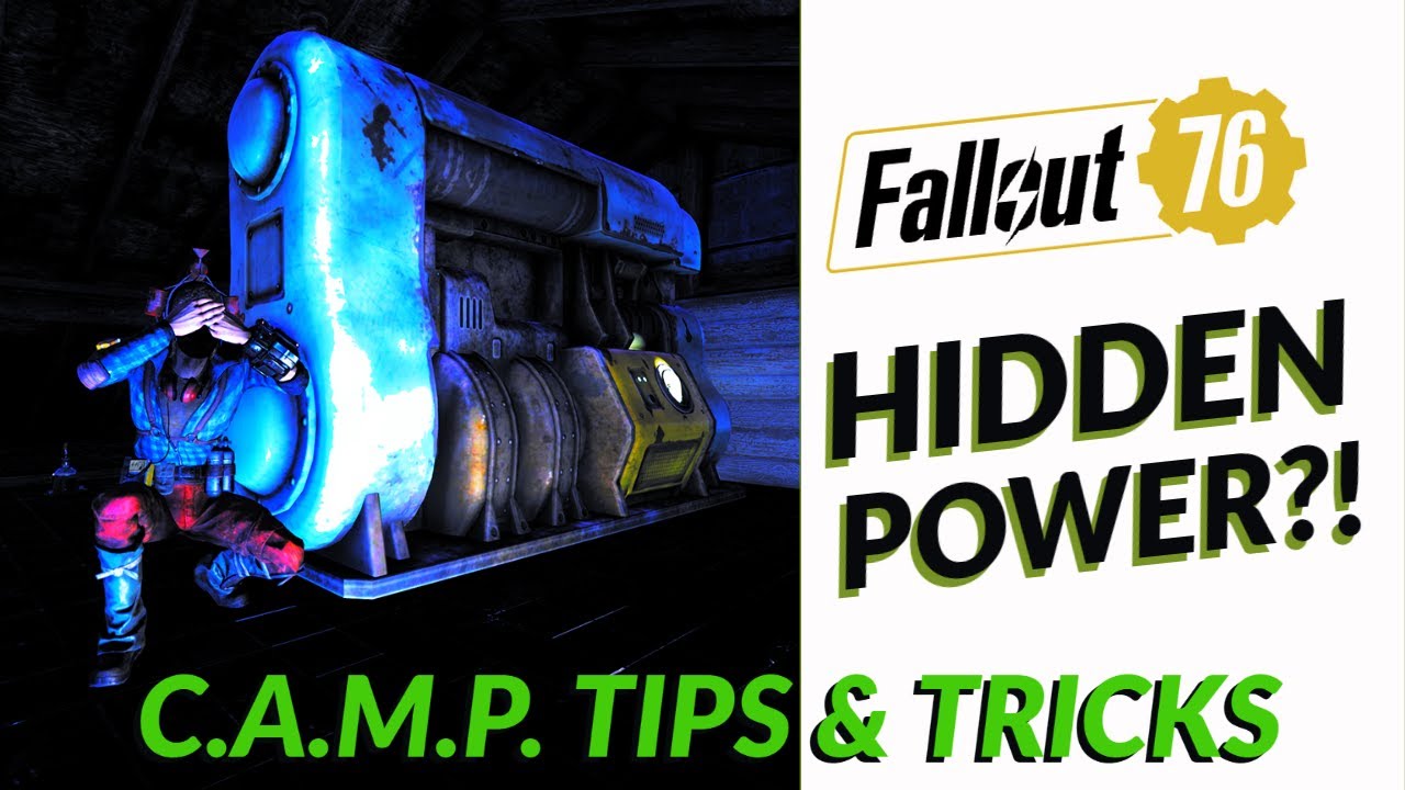 How to hide power and Generators in your C.A.M.P. in Fallout 76