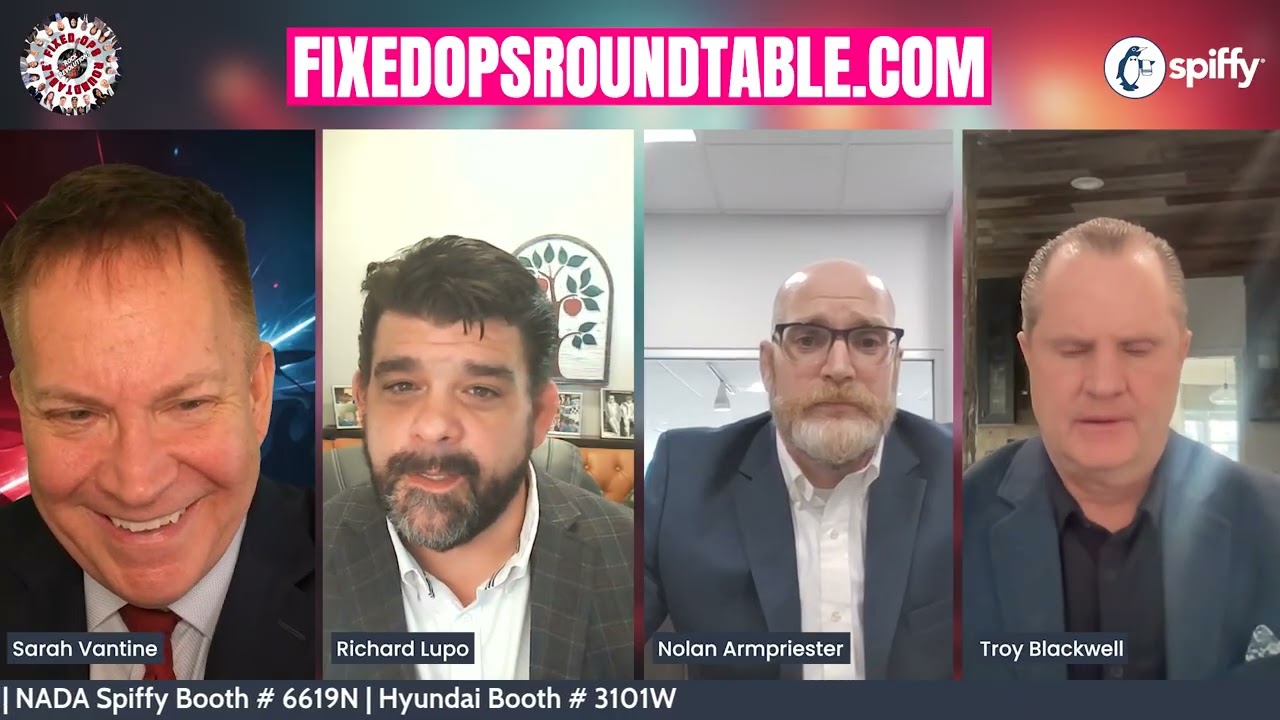 Spiffy with Richard Lupo & Nolan Armpriester at Ted Ings' Fixed Ops Roundtable Rock Revolution