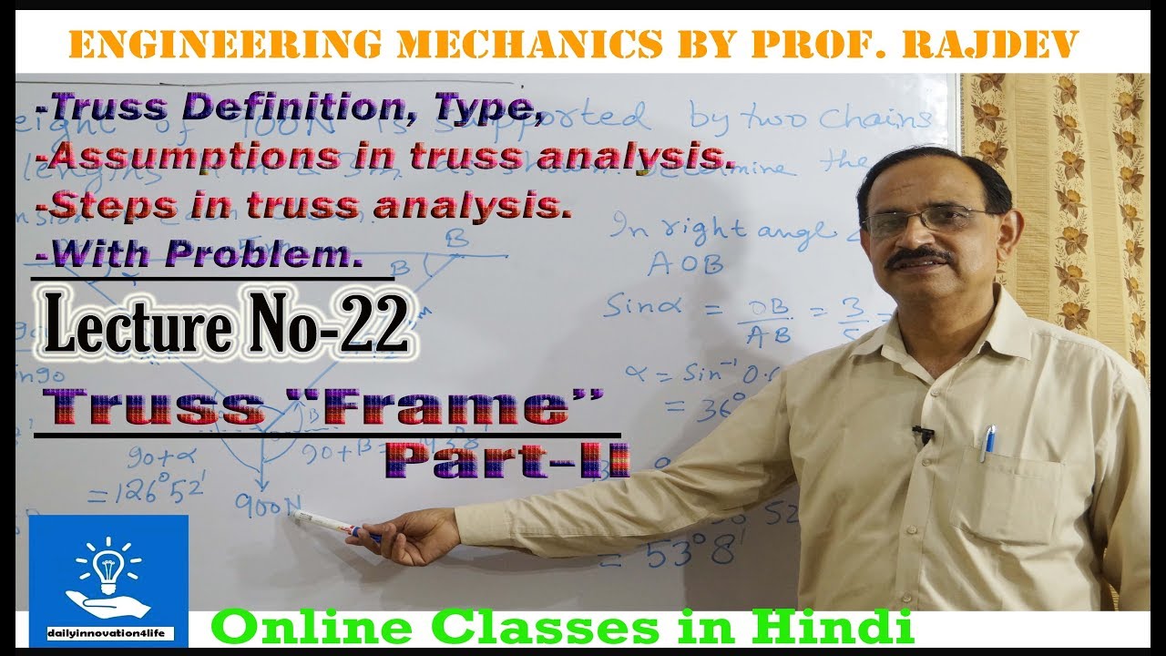 Truss 'Frame'(हिन्दी में) Part-II