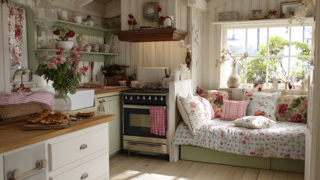 Soft Green English Cottage Tour | Shabby Chic & Vintage Decor Ideas You’ll Love