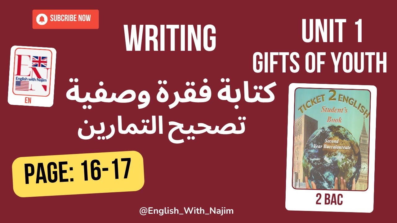 Ticket 2 English | Writing a Descriptive Paragraph 