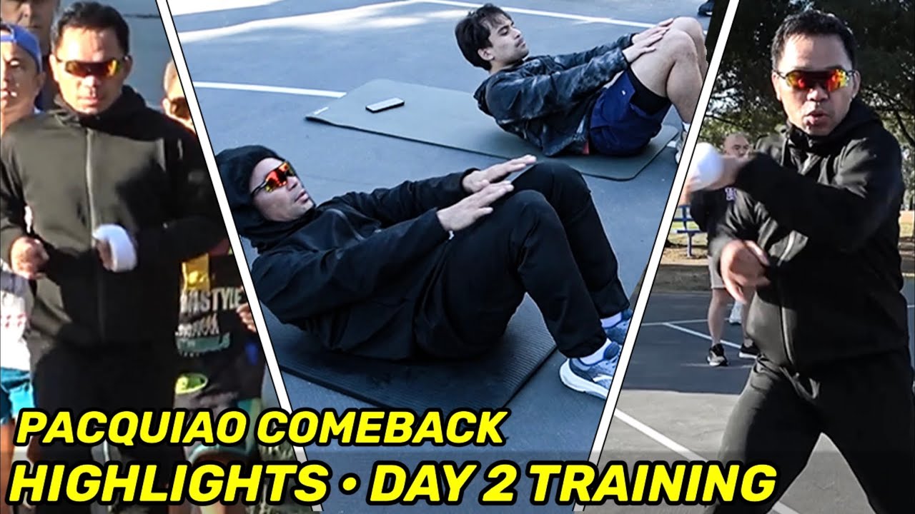 HIGHLIGHTS | Manny Pacquiao COMEBACK DAY 2 vs Barrios • ON FIRE training alongside SON