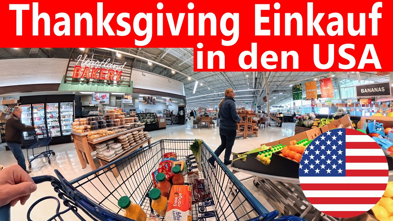 Thanksgiving in Amerika – Wir kaufen für das Fest ein & holen den Truthahn bei einem Farm-Store ab