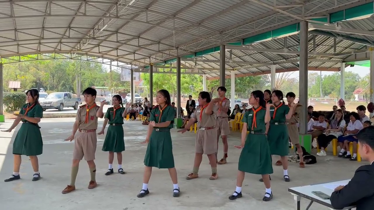 การแข่งขันเต้นประกอบเพลง Cover Dance Contest (ลูกเสือต้านภัยยาเสพติด) ระดับชั้น ม.1 - ม.3