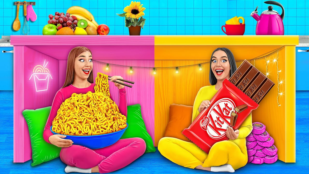 Habitación Secreta Bajo la Mesa | Desafío por 24 horas por Multi DO Challenge