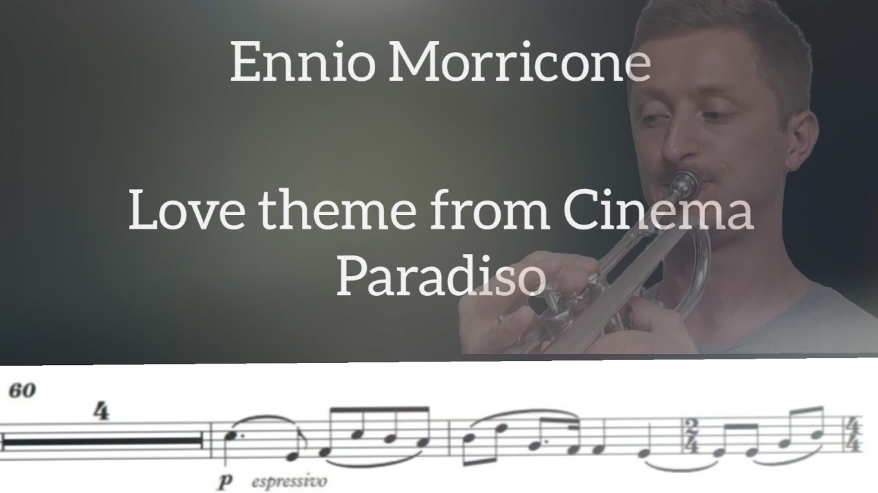 Ennio Morricone Love theme from Cinema Paradiso.Trumpet. Play with me