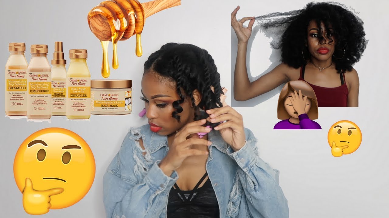 Creme Of Nature Pure Honey Line Honest Review + Demo