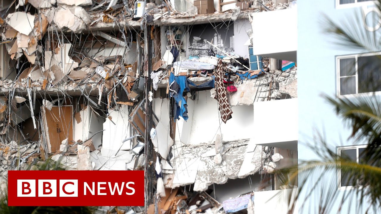 Number missing in Miami building collapse rises to 159  - BBC News