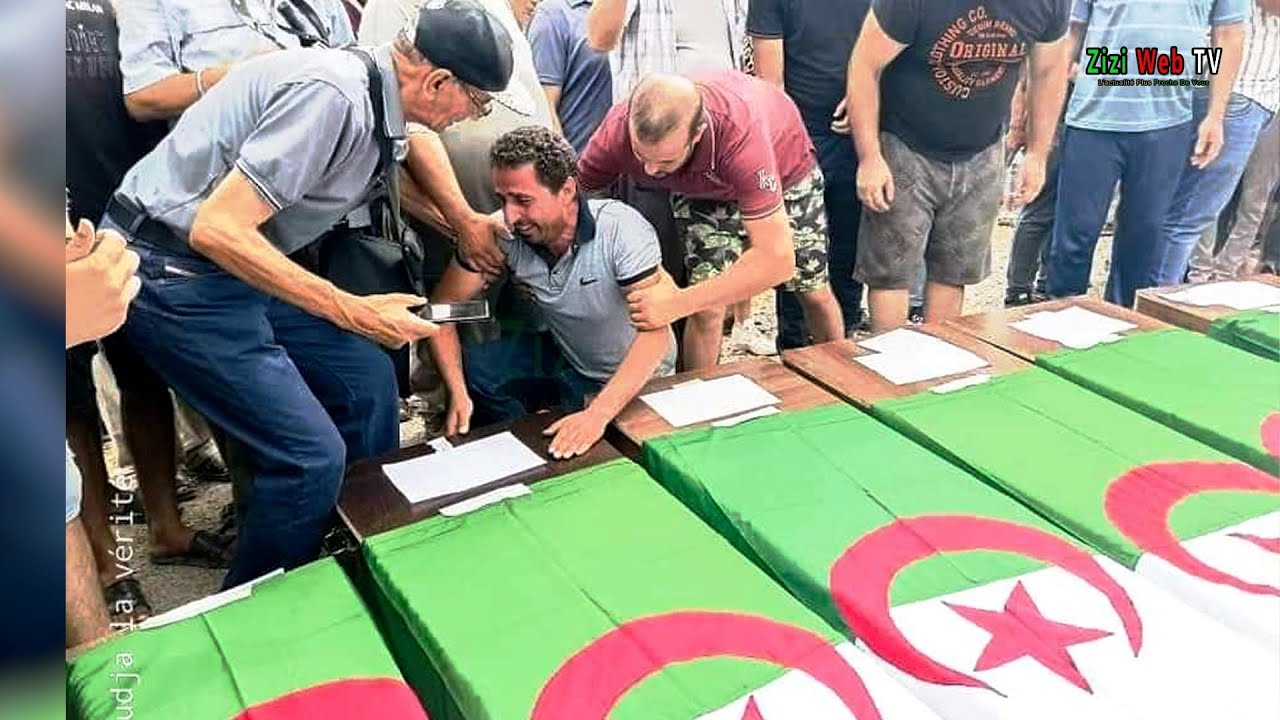 Inhumation De 9 Martyres Des Incendies de Bejaia au Village Ait Oussallah à Toudja …