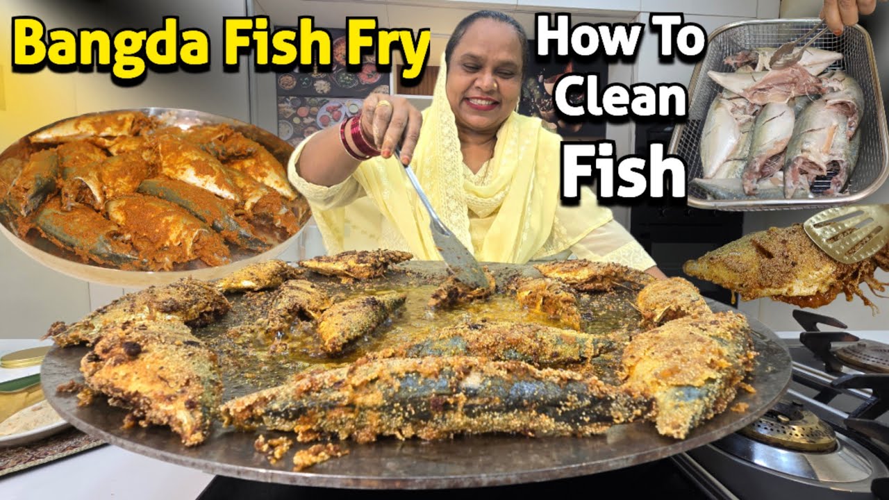 Crispy Bangda Fish Fry | How To Clean Bangda Fish