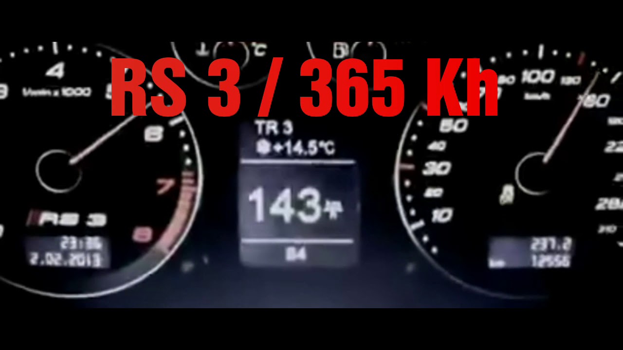 Audi RS3 - 365 km/h