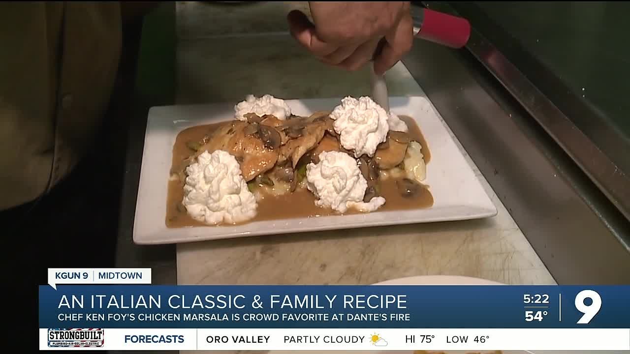 Tasting Tucson, Chicken Marsala at Dante's Fire