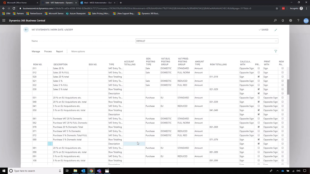 Business Central - VAT Returns - Quickstart for Finance
