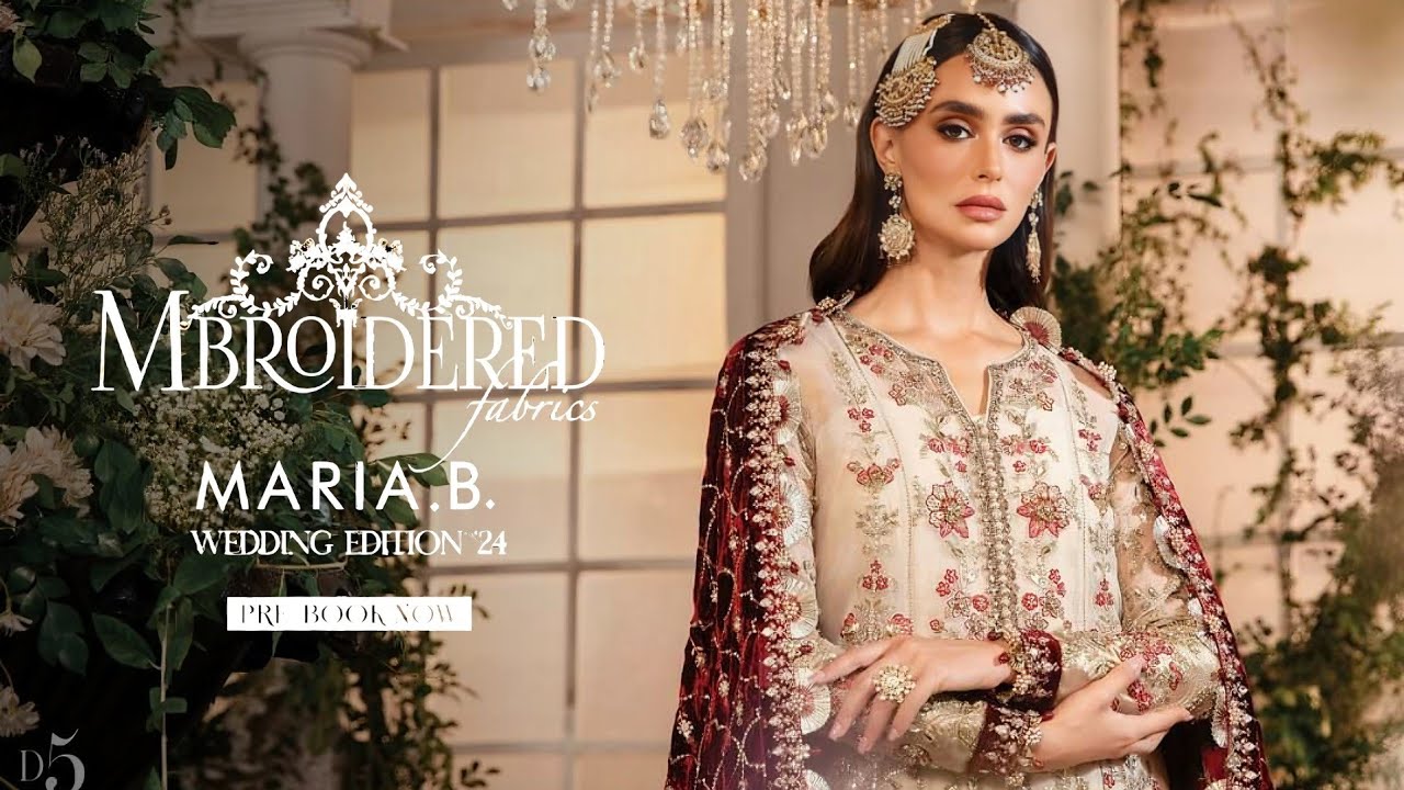 Maria.B Unstitched Mbroidered Wedding Edition 2024 | Maria.B Wedding Edition 2024