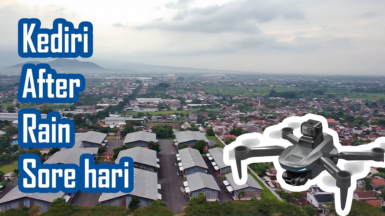 Kediri After Rain pakai Drone LYZRC L200 Pro Max