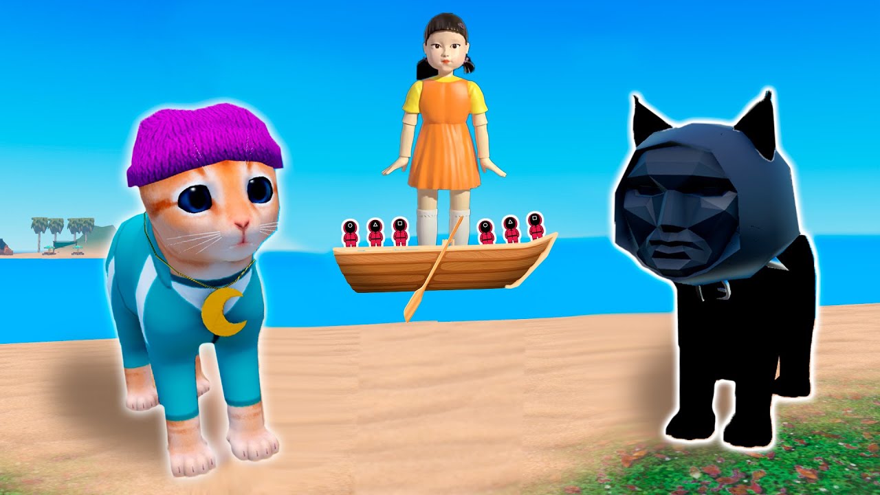 ДОБРЫЙ КОТИК VS ЗЛОЙ КОТ! ИГРА В КАЛЬМАРА 2 ДЛЯ КОТЯТ В РОБЛОКС! Kitten Game