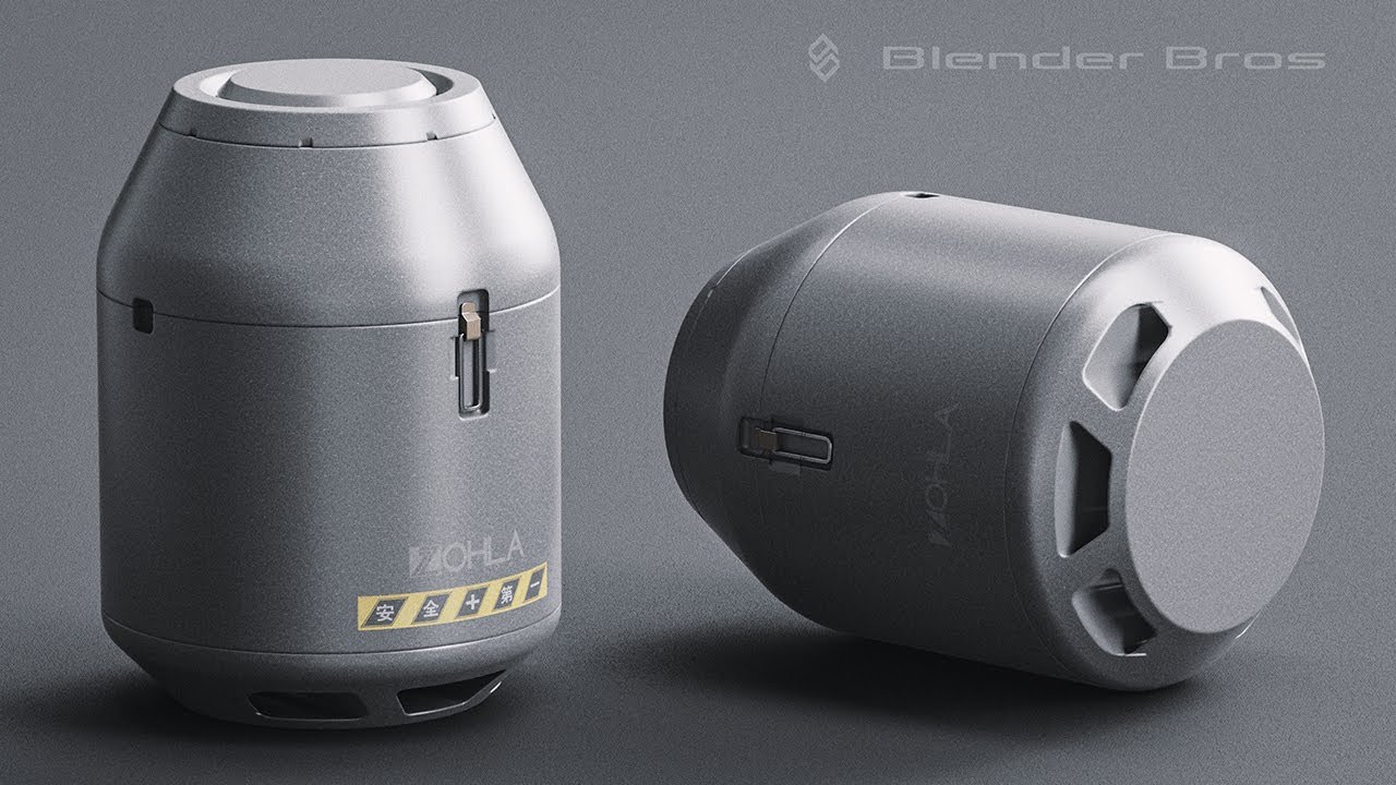 Hard Surface INDUSTRIAL Design Tutorial in Blender