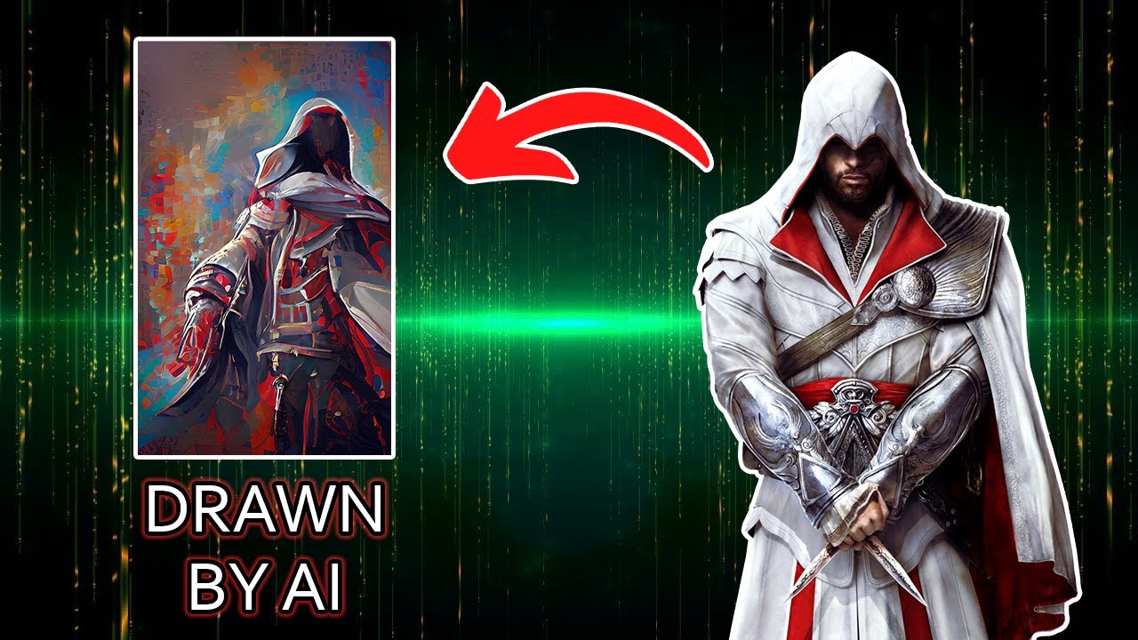 What if Ezio was Drawn by AI? | Assassin's Creed AI Art | Dream by Wombo | AI Art Generator