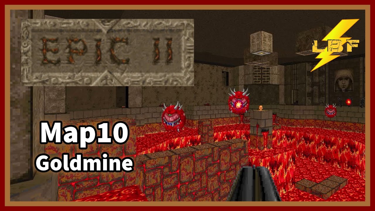 ЗОЛОТАЯ ШАХТА | Doom II: Epic 2 [Ультра-жестокость 100%] — Карта 10