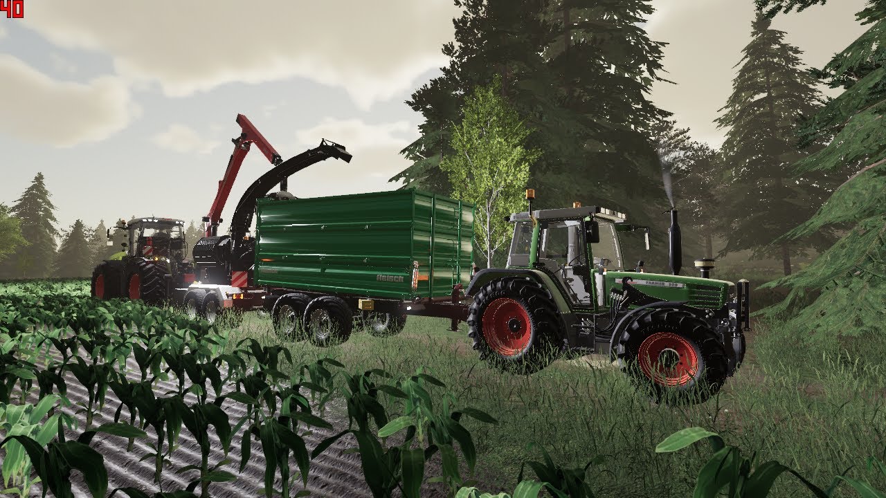 [LS19] Holz hacken mit Claas Xerion [Ellerbach #15]