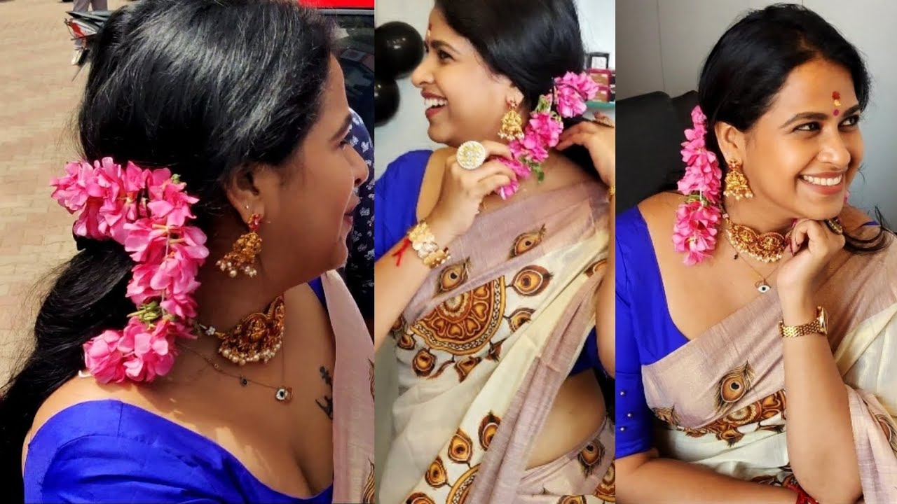 സെറ്റ് സാരിയിൽ വന്ന് സാധികയുടെ ഒരു കിടിലൻ ഉദ്ഘാടനം