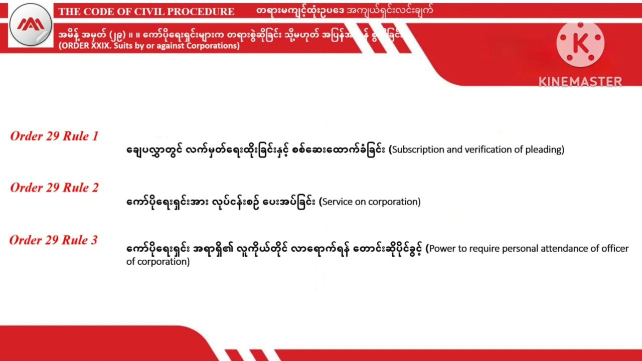 #Order 29 Rule 1_3 #CPC The #First #Schedule 
