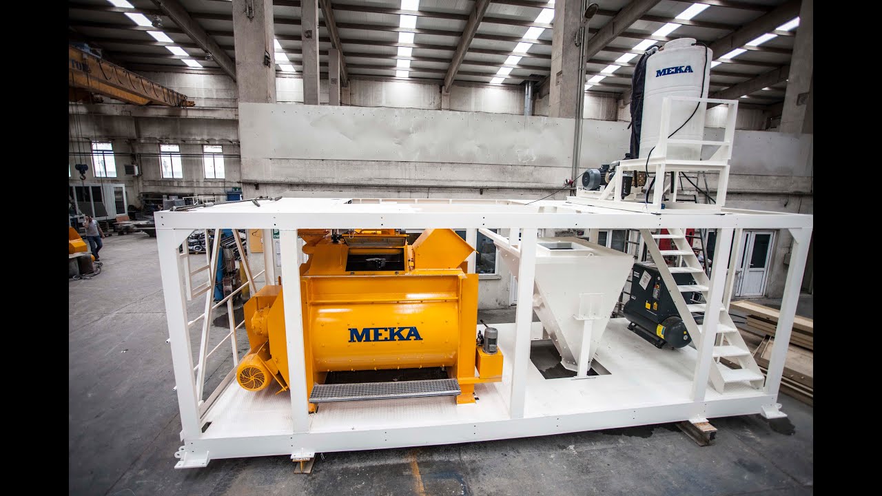 Automatic Mixer Washing System - MEKA Concrete Plants