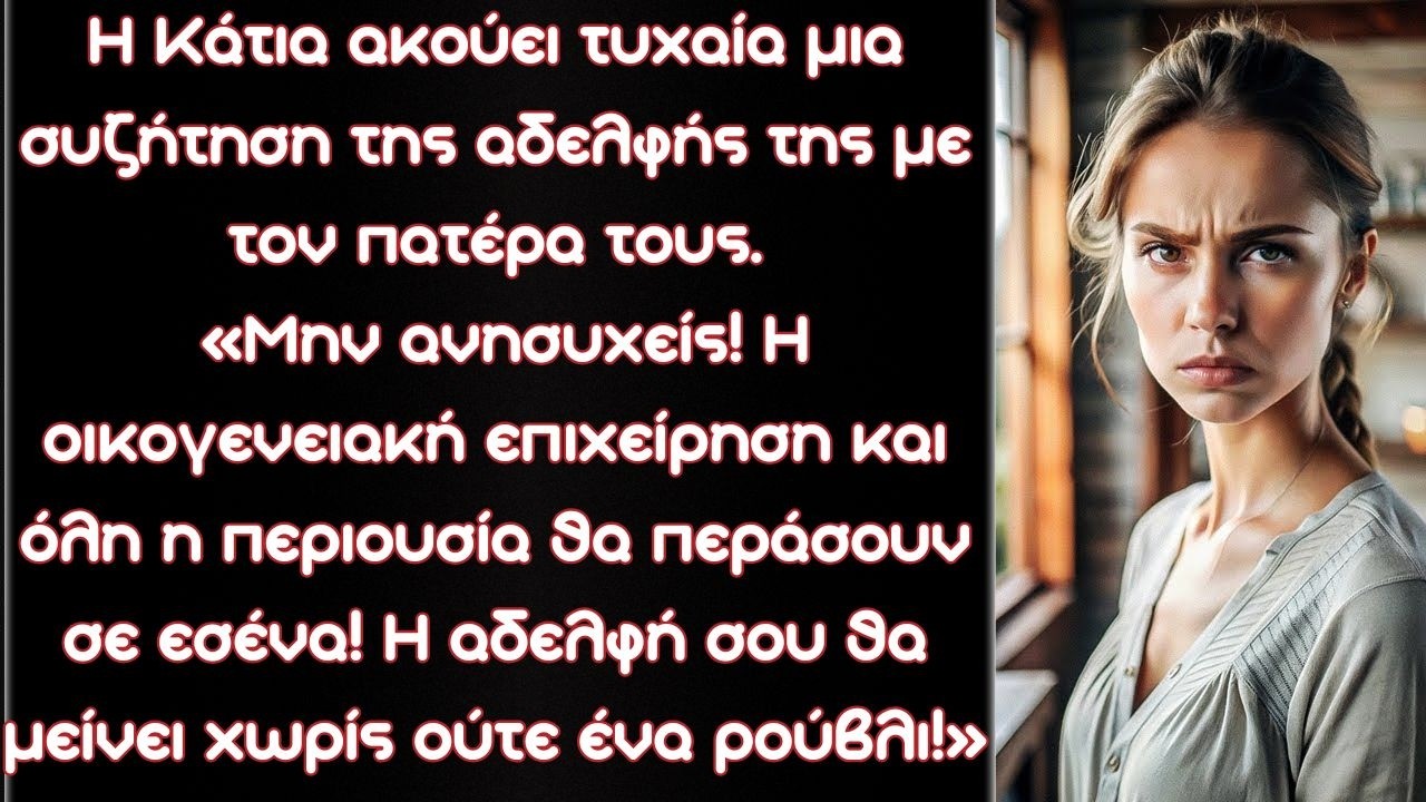 Κόρη μου, μην ανησυχείς! Η οικογενειακή επιχείρηση και όλη η περιουσία θα περάσουν σε εσένα!