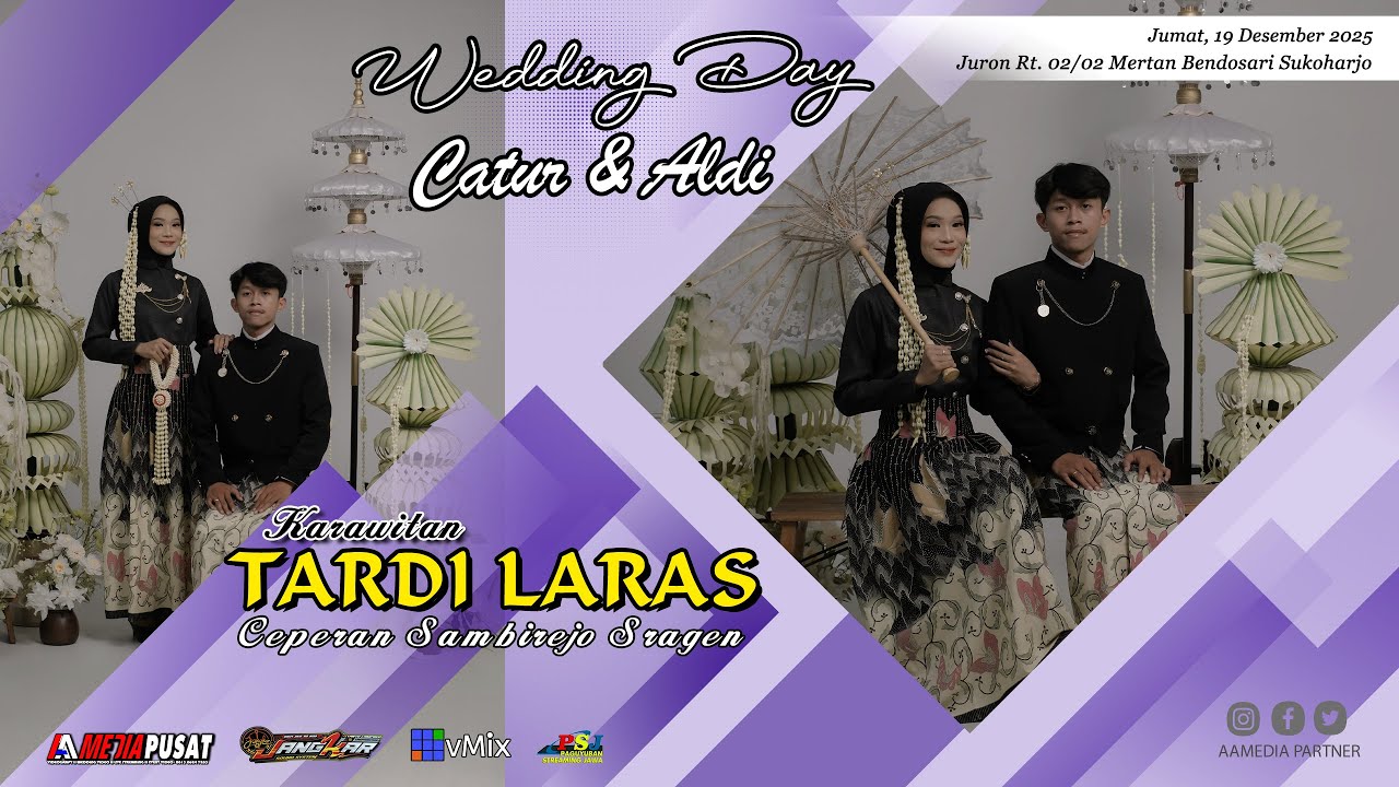 🔴LIVE KARAWITAN TARDI LARAS II WEDDING CATUR & ALDI II JANGKAR PRO AUDIO II AA MEDIA PUSAT