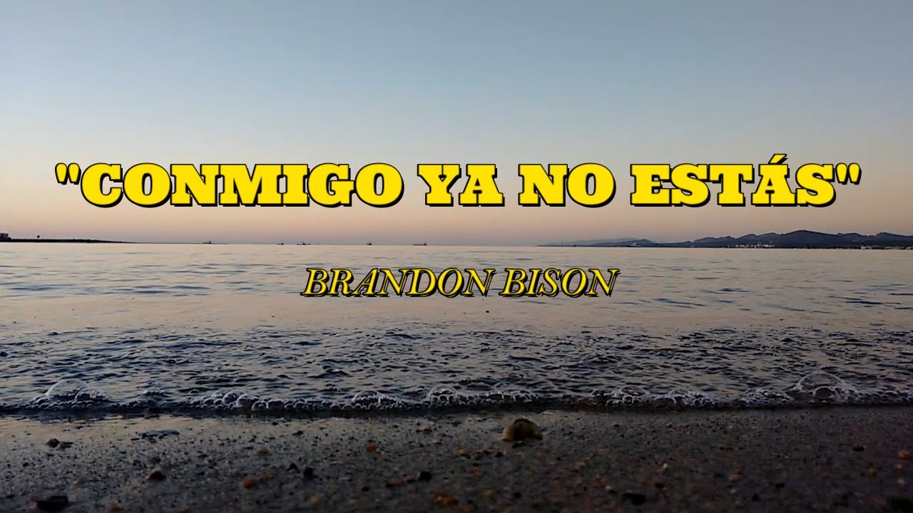Brandon Bison - Conmigo Ya No Estás