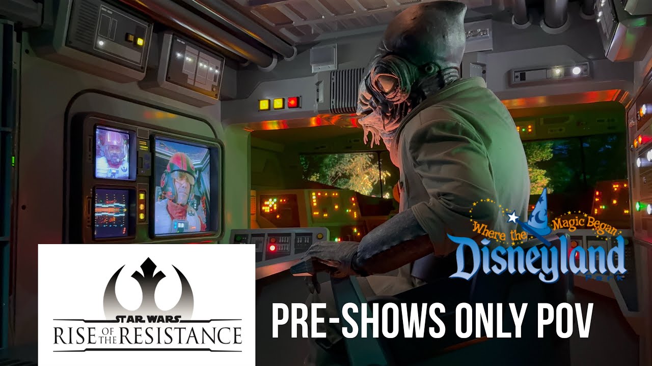 Star Wars: Rise of the Resistance Full Pre-shows Only POV - Disneyland 70th - 1/10/26 (4k 60fps)