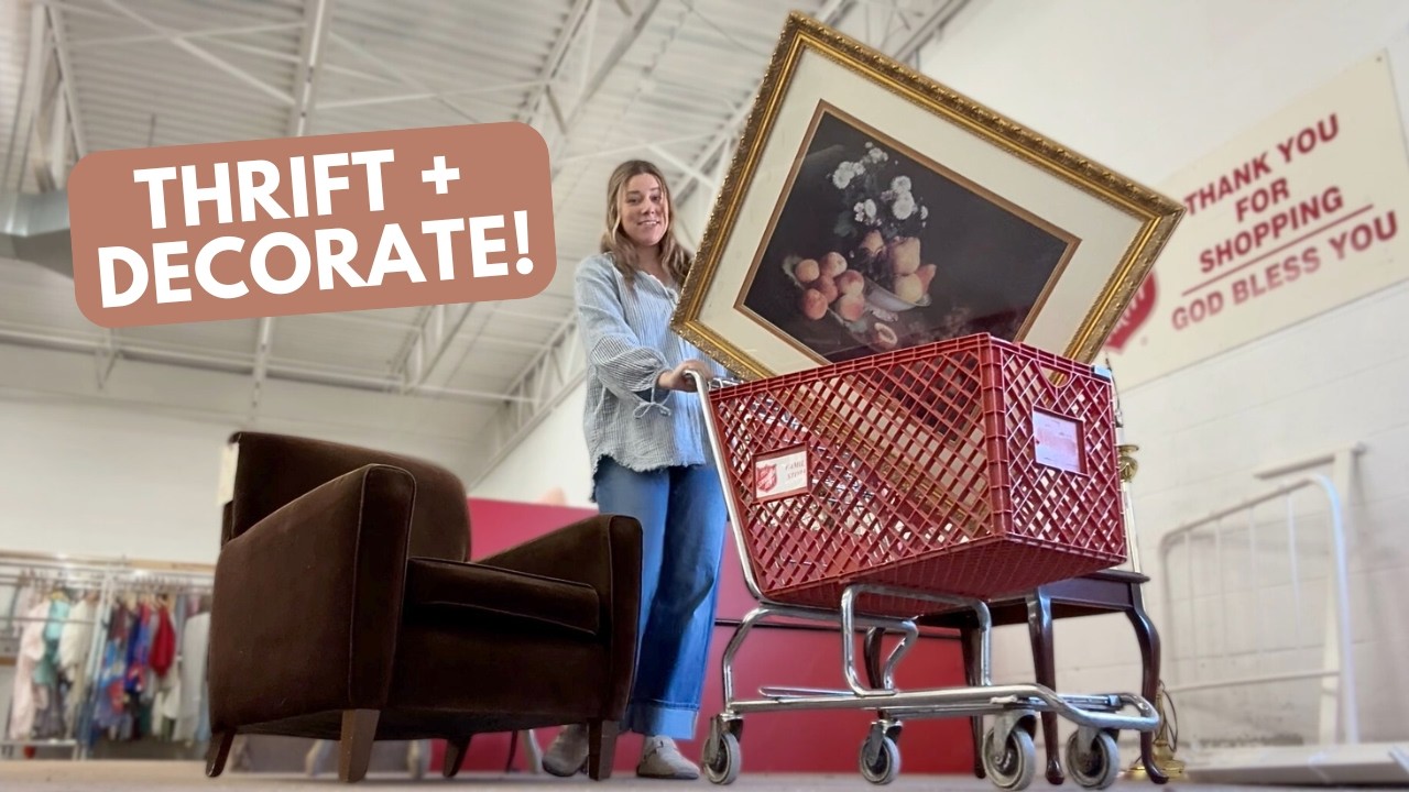 My best *thrift flip* ever!! | Home Decor Thrift + Decorate With Me | Goodwill Thrift Haul