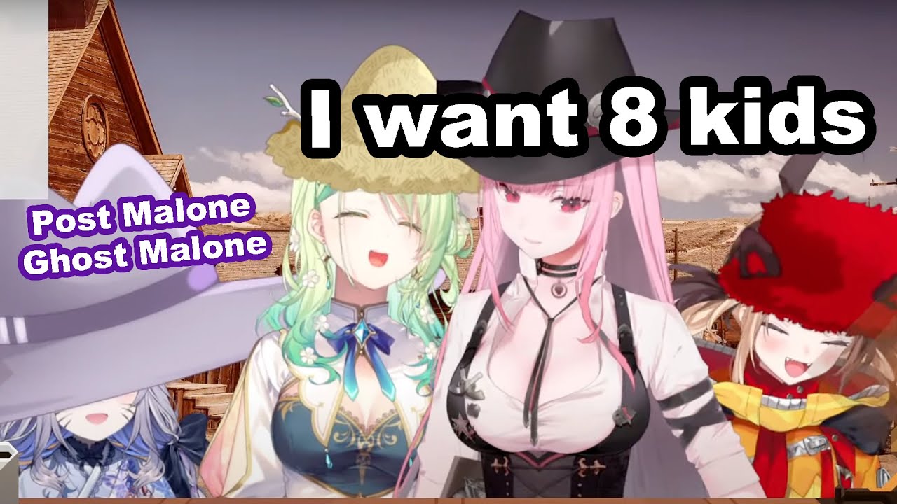 Cowboy adventure into the wild west  Calli  Fauna, Gigi and Biboo|  『Hololive』