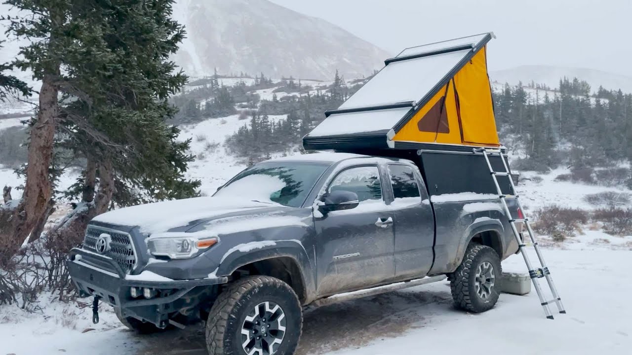 Winter Overnight in a Go Fast Camper at 11,600 feet
