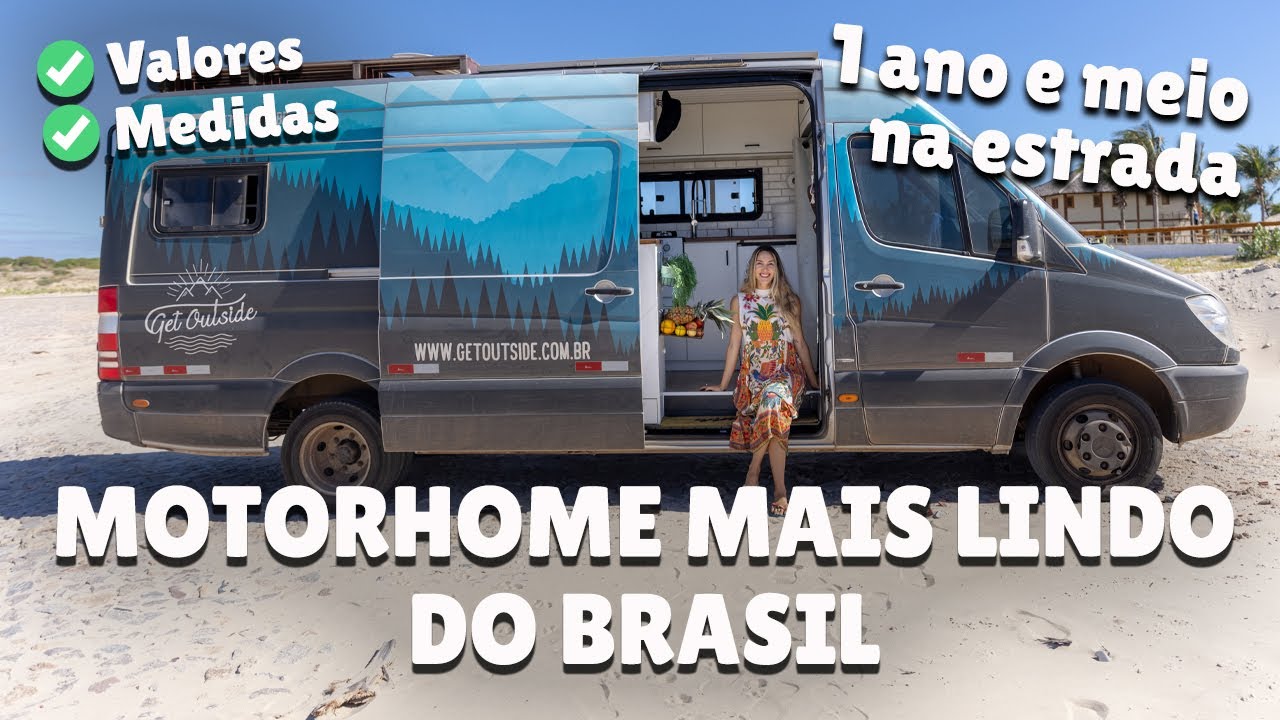 TOUR NO MOTORHOME SPRINTER MAIS LINDO DO BRASIL. Medidas, valores e atualizações com 1 ano e meio