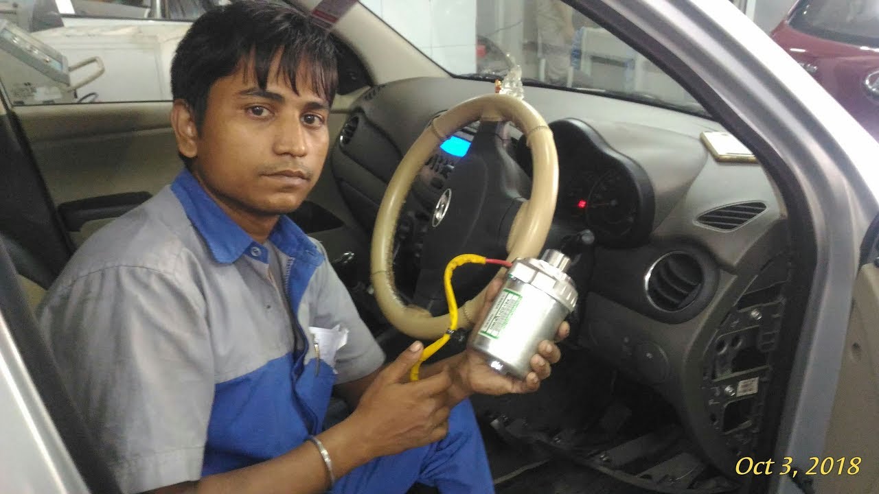 Hyundai i10 steering hard || eps light glowing || electronic power steering motor replace
