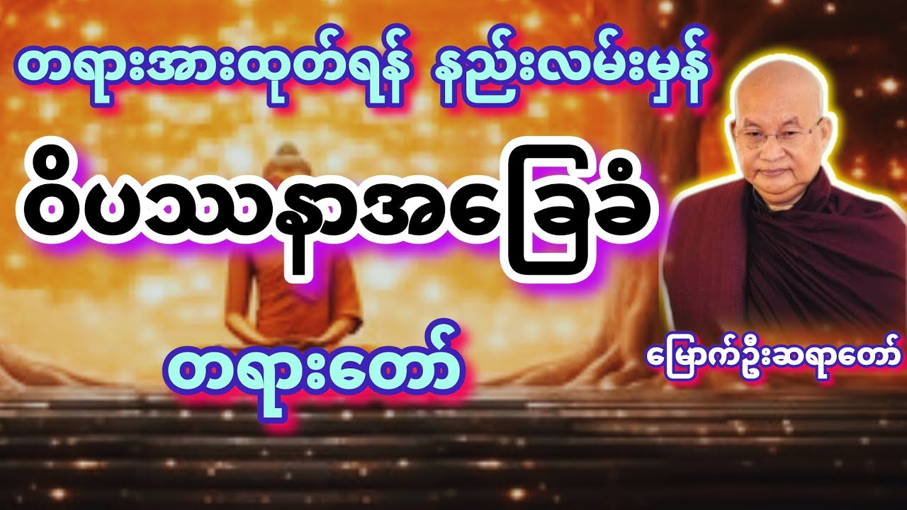 ဝိပဿနာအခြေခံ တရားတော် (မြောက်ဦးဆရာတော်) @DhammaSanyay