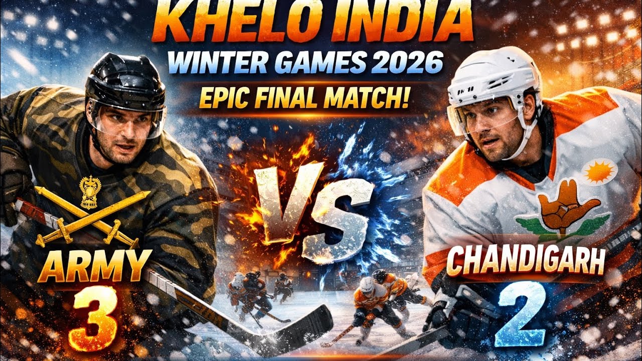 Khelo india winter games 2026. Final match Between Army vs Chandigarh and it was tough match!!!