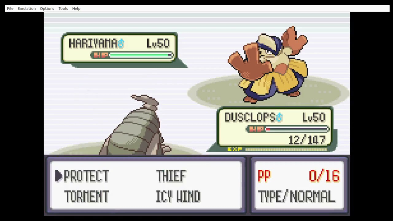 Battle Tower Singles Emerald - Team Pressure