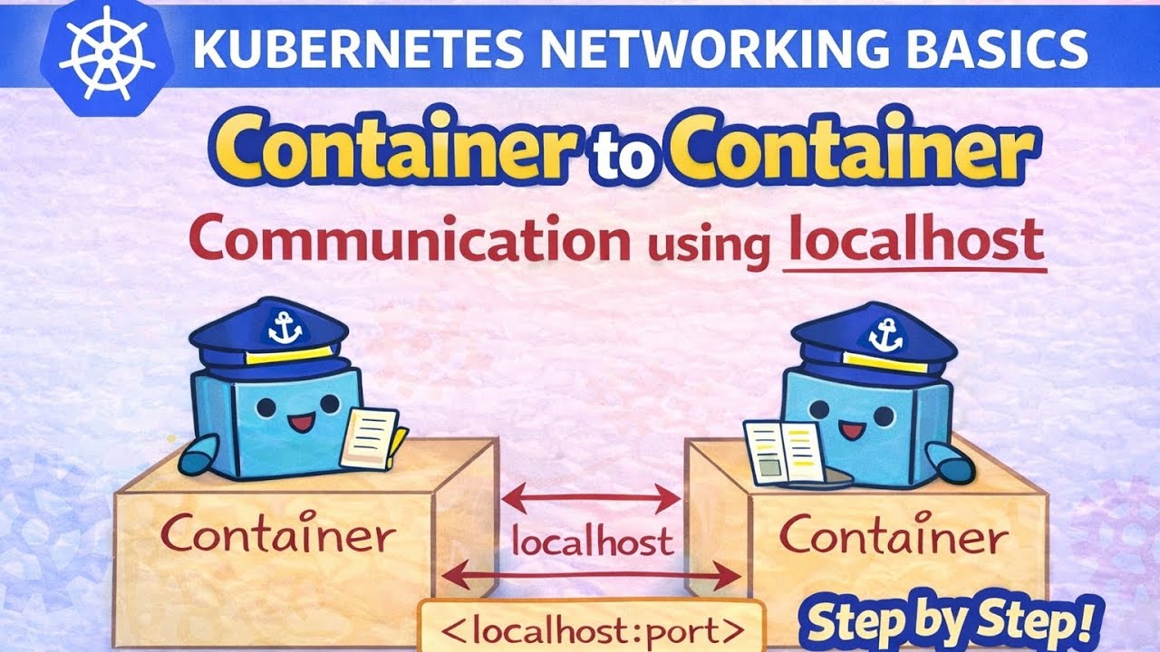 Kubernetes Networking Basics: Container to Container Communication using Localhost | Pod Networking
