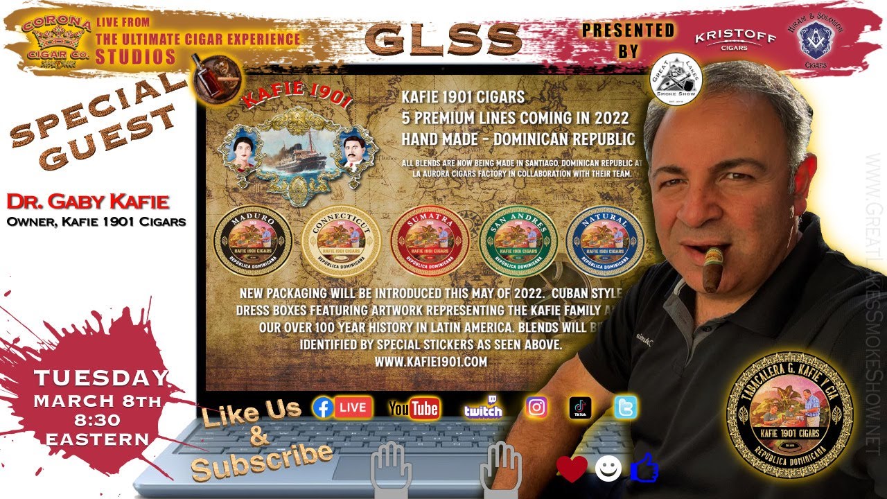 GLSS features special guest Dr. Gaby Kafie, Owner, Kafie 1901 Cigars.
